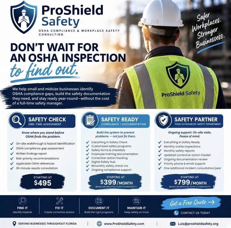 ProShield Safety Consulting Overview